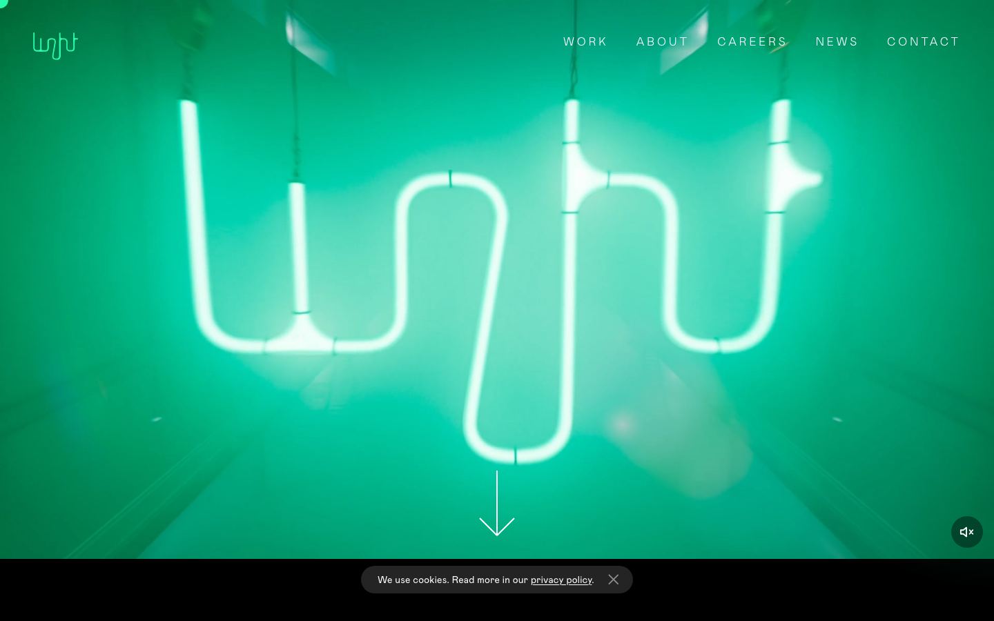 Light VFX’s homepage on a desktop screen